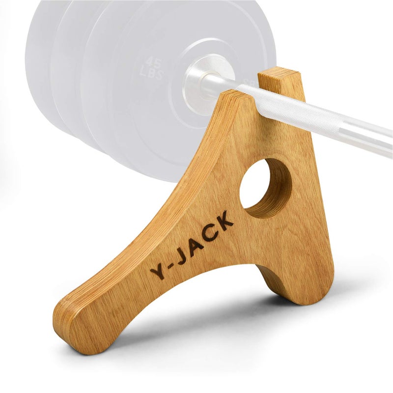 YES4ALL Mini Deadlift Bar Jack - Wood - Image 1
